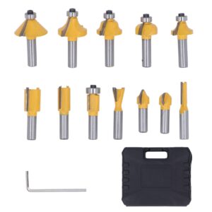 Bit - Router bit 8mm shank 12pcs set Sawa