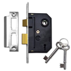 Lock 2Lever C/W Zinc Scrol Handle Z100 0595B-Union