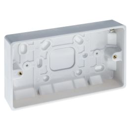 Pattress- Double Pattress White BG