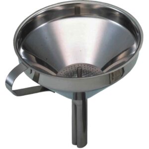 Funnel-Stainless steel funnel c/w removable filter